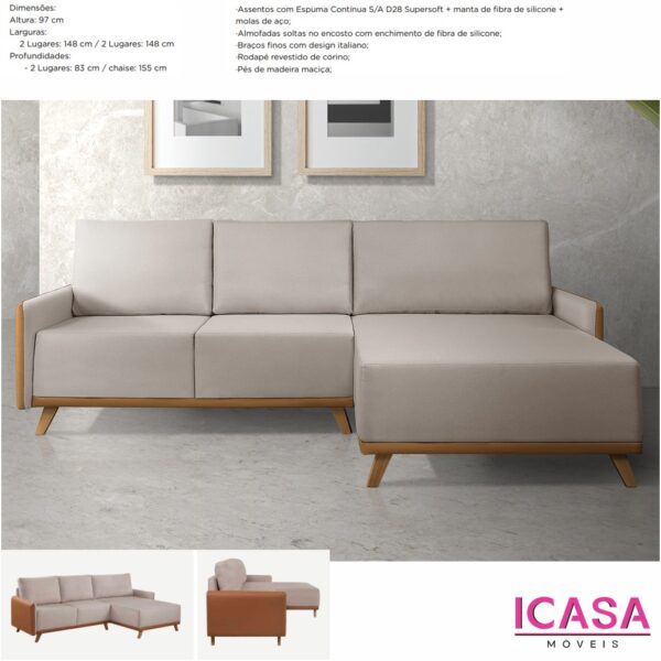 Sofa Geriba 2L+chaise favorito